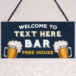 Personalised Home Bar Gift Bar Sign For Home Pub Garden Bar