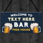 Personalised Home Bar Gift Bar Sign For Home Pub Garden Bar