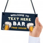 Personalised Home Bar Gift Bar Sign For Home Pub Garden Bar