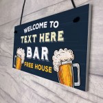 Personalised Home Bar Gift Bar Sign For Home Pub Garden Bar