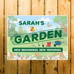 Personalised Hanging Garden Sign For Outdoor Summer House Sign