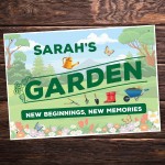 Personalised Hanging Garden Sign For Outdoor Summer House Sign