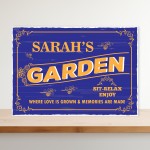 Any Name Garden Signs Personalised Garden Sign For Outdoor
