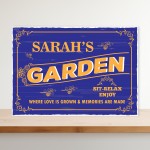 Any Name Garden Signs Personalised Garden Sign For Outdoor