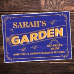 Any Name Garden Signs Personalised Garden Sign For Outdoor