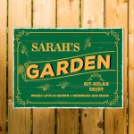 Garden Sign For Outside Personalised Hanging Outdoor Garden Sign