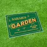 Garden Sign For Outside Personalised Hanging Outdoor Garden Sign