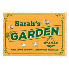 Personalised Garden Wall Sign Garden Sigsn and Plaques Shed Sign