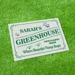 Personalised Greenhouse Sign Welcome Sign Garden Sign Home Decor
