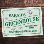 Personalised Greenhouse Sign Welcome Sign Garden Sign Home Decor