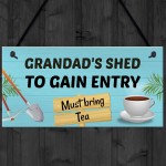 Funny Grandads Shed Sign Hanging Wall Door Plaque Shed Signs