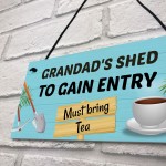 Funny Grandads Shed Sign Hanging Wall Door Plaque Shed Signs