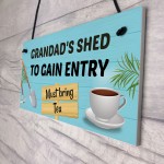 Funny Grandads Shed Sign Hanging Wall Door Plaque Shed Signs