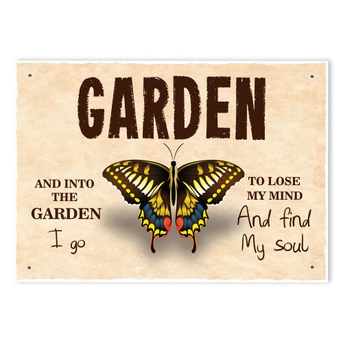 Novelty Garden Signs And Plaques Hanging Sign For Garden Outdoor