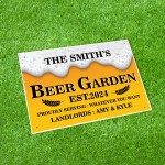 PERSONALISED BEER GARDEN SIGN Shed Man Cave Pub Sign Home Bar