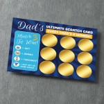 Dad Scratch Card Gifts for Dad Father's Day Birthday Dad 