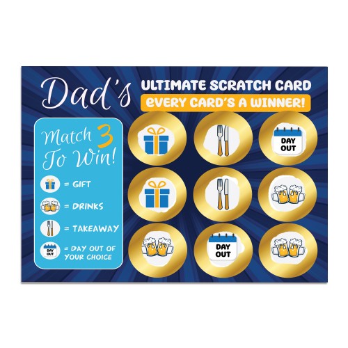 Dad Scratch Card Gifts for Dad Birthday Fathers Day Gift For Dad