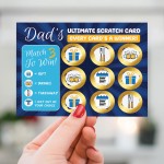 Novelty Scratch Card Gifts for Dad Birthday Fathers Day 