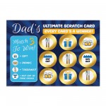 Dads Scratch Card Fathers Day Birthday Gifts for Dad Him Novelty