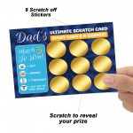 Dads Scratch Card Fathers Day Birthday Gifts for Dad Him Novelty