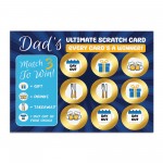 Set of 4 Scratch Cards Gifts for Dad Birthday Fathers Day 