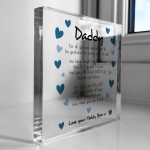 Fathers Day Birthday Gift For Dad Acrylic Block Plaque Present