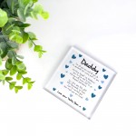 Fathers Day Birthday Gift For Dad Acrylic Block Plaque Present
