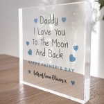 Cute Fathers Day Gift For Daddy From Daughter Son Personalised