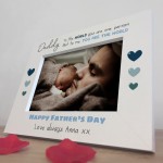 Cute Father's Day Gifts For Daddy Personalised 7x5 White Frame