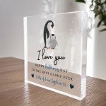 Personalised Gift For Daddy For Fathers Day Birthday Penguin