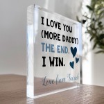 Fathers Day Gifts I LOVE YOU MORE DADDY Daddy Gifts