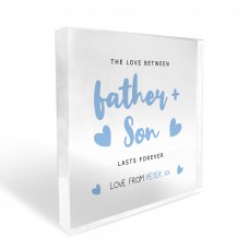 Gift For Fathers Day Dad And Son Gift Dad And Son Plaque