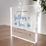 Gift For Fathers Day Dad And Son Gift Dad And Son Plaque