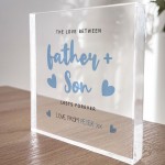 Gift For Fathers Day Dad And Son Gift Dad And Son Plaque