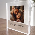Fathers Day Birthday Gift For Daddy Love You Daddy Plaque