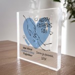 Our First Fathers Day Together Gift For Daddy Personalised Block