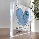 Our First Fathers Day Together Gift For Daddy Personalised Block