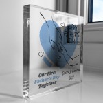 Our First Fathers Day Together Gift For Daddy Personalised Block