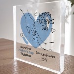 Our First Fathers Day Together Gift For Daddy Personalised Block