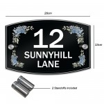 Personalised House Sign 200x130mm Contemporary Door Number