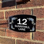 Personalised House Sign 200x130mm Contemporary Door Number
