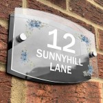 Personalised House Sign 200x130mm Contemporary Door Number