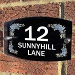 Personalised House Sign 200x130mm Contemporary Door Number