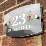 Address Plaque For Wall House Signs Acrylic Door Number Sign
