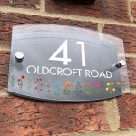 House Signs Acrylic Door Number Sign House Name Road Plate