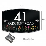 House Signs Acrylic Door Number Sign House Name Road Plate