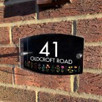 House Signs Acrylic Door Number Sign House Name Road Plate