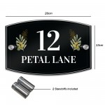 Contemporary House Number Sign Acrylic Door Signs Door Number