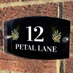 Contemporary House Number Sign Acrylic Door Signs Door Number