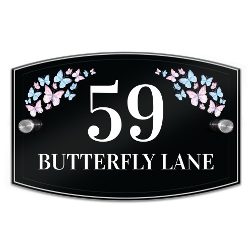 House Numbers Plaques Contemporary Personalised House Signs Door
